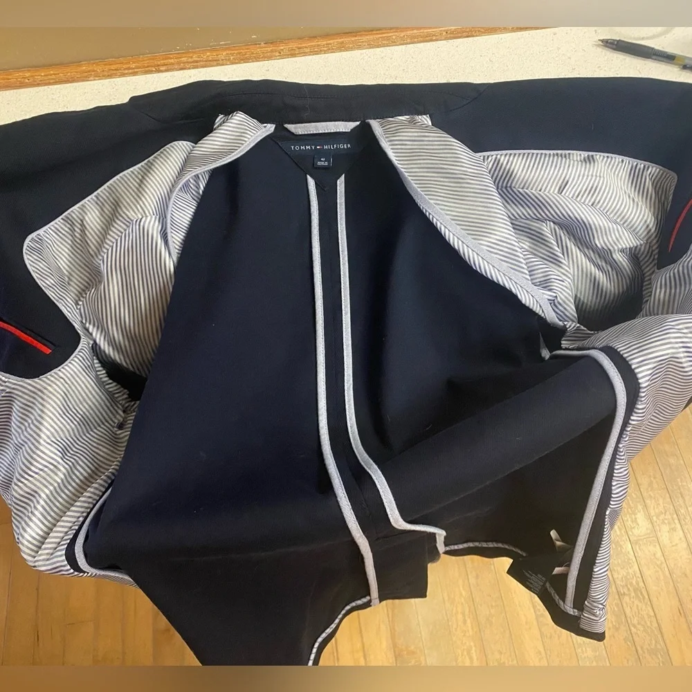 Tommy Hilfiger Dark Blue Sport Coat Preppy/Old Money